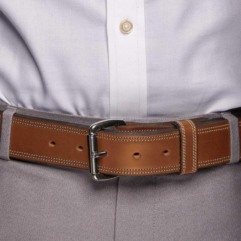 Premier Leather Gun Belt-Free Shipping-100 Year Warranty