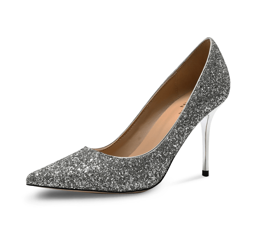 Calista Glittery High Heel Pumps - Kaitlyn Pan Shoes