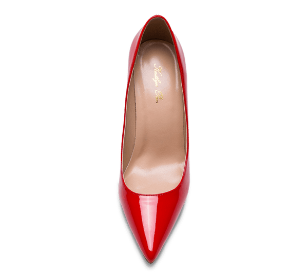 Pointed Toe Red Sole High Heel Pumps - Kaitlyn Pan Shoes