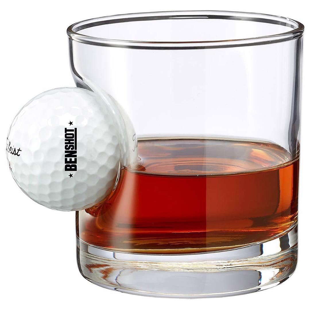 Golf Ball Whiskey Glass and Decanter Set - Top Golf Gift – The Golfing  Eagles