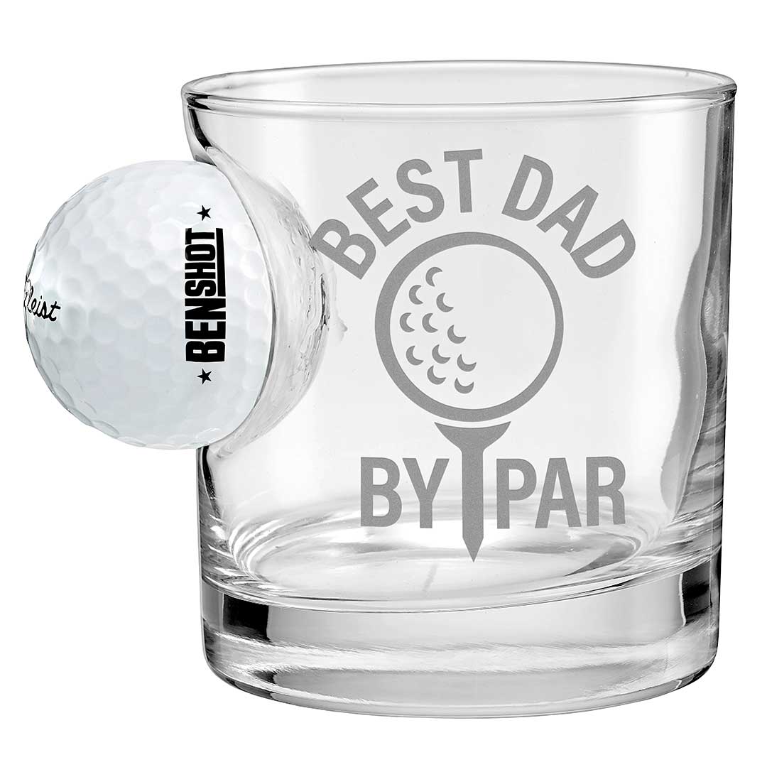 Izzo Golf Ball Rocks Glass-Cube Set (4-Pack)