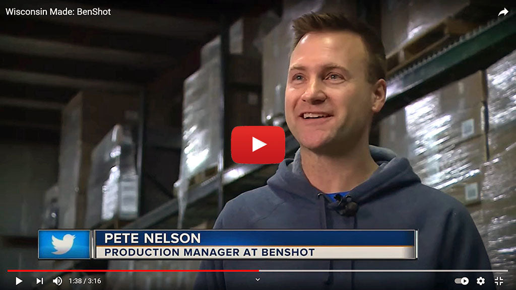 NBC 26 local news video on BenShot glassmaking.