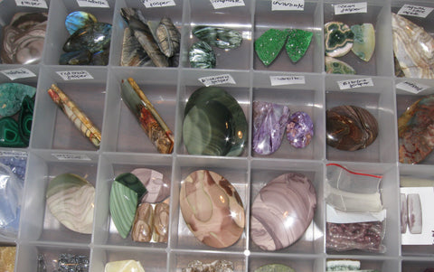 Stone cabochons - ready for setting!  Of Coins & Crystals 