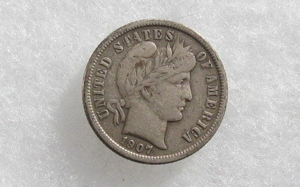 1907O Barber Dime VF-20 | Of Coins & Crystals