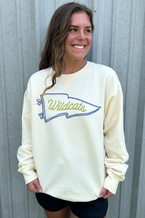 CUSTOM VINTAGE PENNANT FLAG GRAPHIC SWEATER - Spirit&Tribe