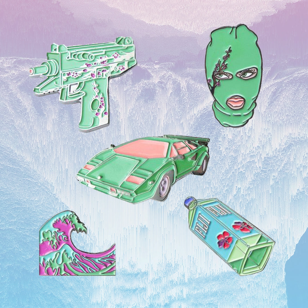 aesthetic, vaporwave, pins