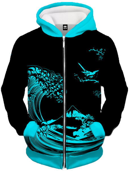 Download Vaporwave & Aesthetic Clothing | Fluorescent Wave Zip Up ...