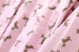 Pink Flannel Dachshund Pajama Set