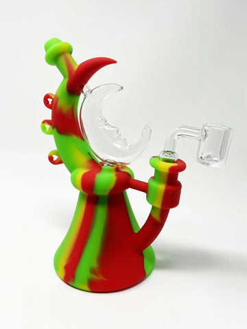 Smoking Crescent Hybrid Silicone Dab rig