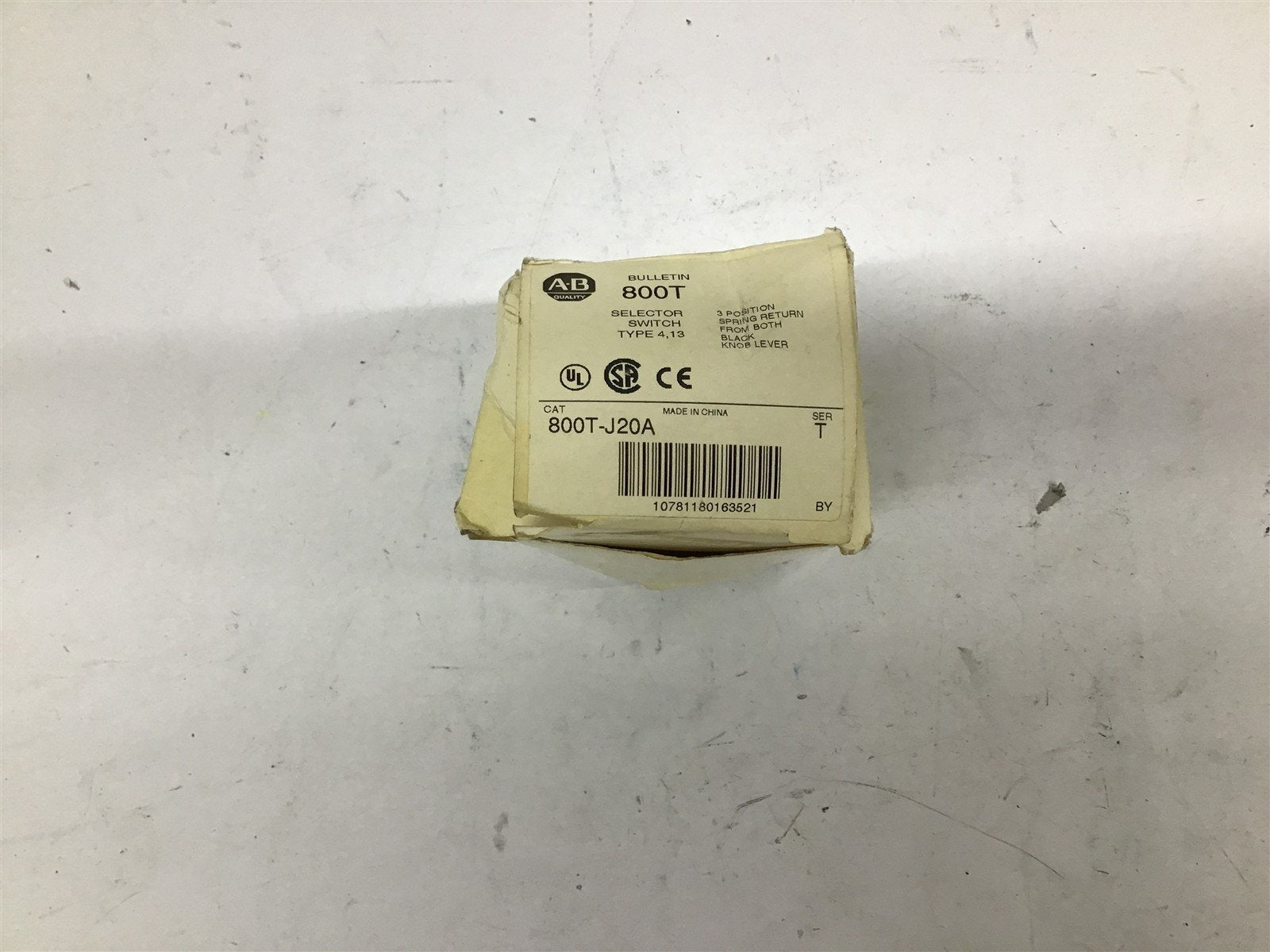 Allen-Bradley 800T-J20A 3 Postion Spring Return Switch – BME