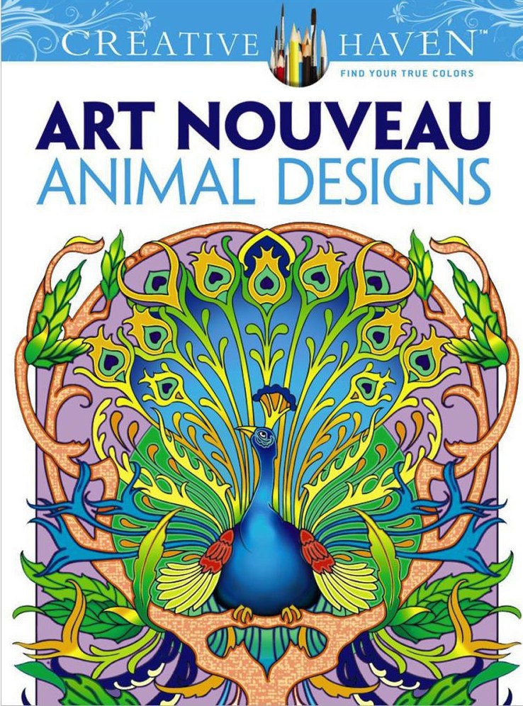 Download Art Nouveau Animal Designs - Coloring Book Zone