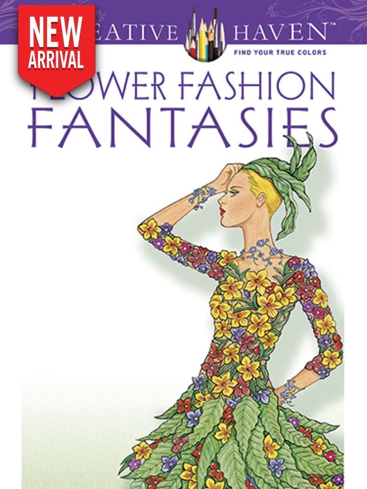 Flower Fashion Fantasies Coloring Book Zone