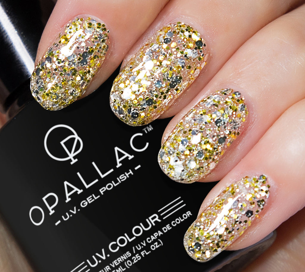 Gold Mine Glitter Gel Polish Opallac