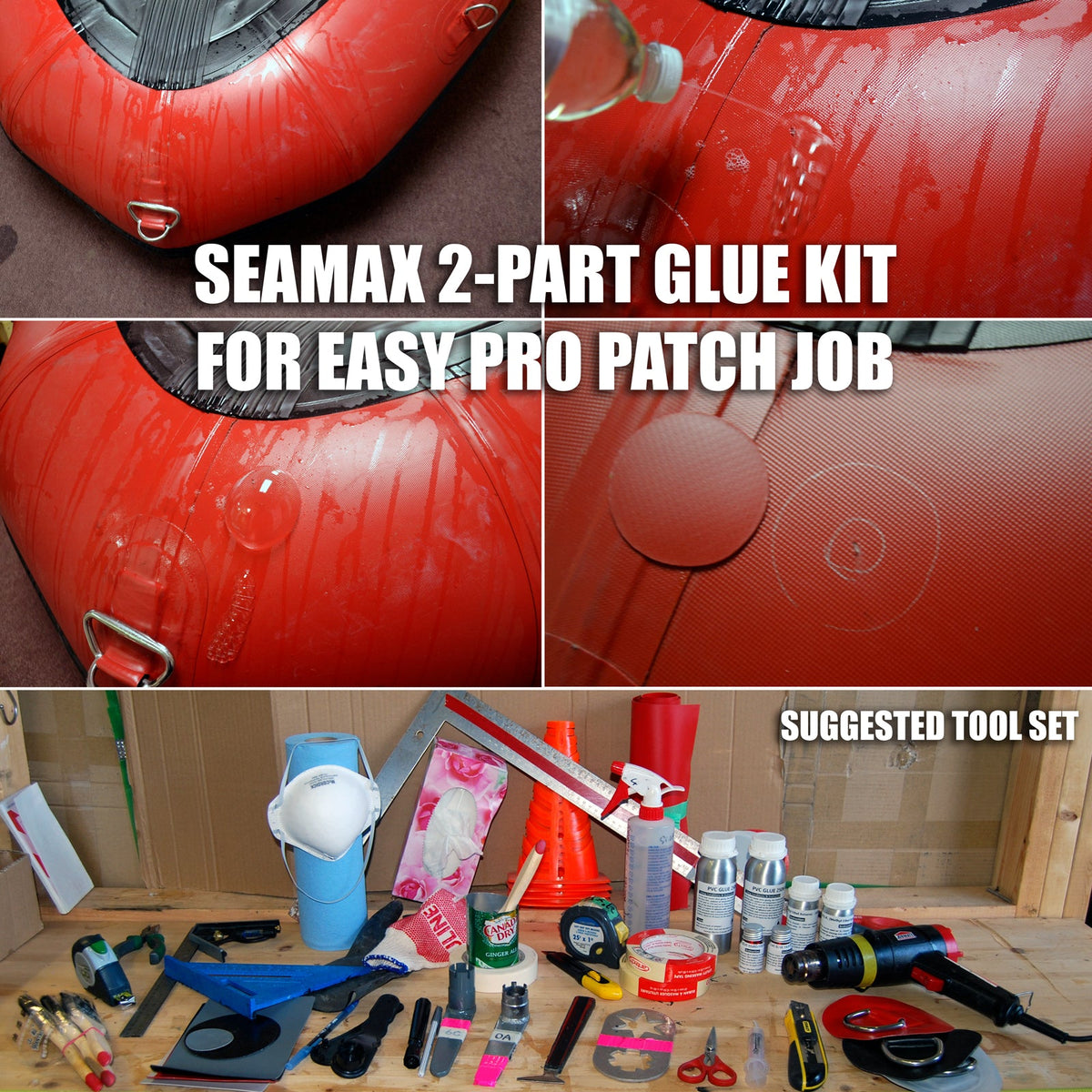 PVC Inflatable Boat Repair Kit – Maxxon Inflatable Boats