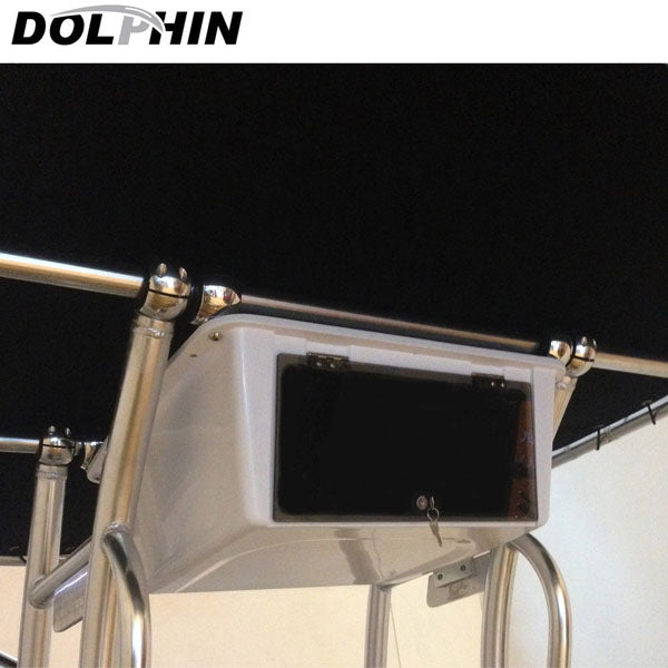 Dolphin Single Rod Holder Fit 1.5in/2in Pipe - Anodised - Seamax