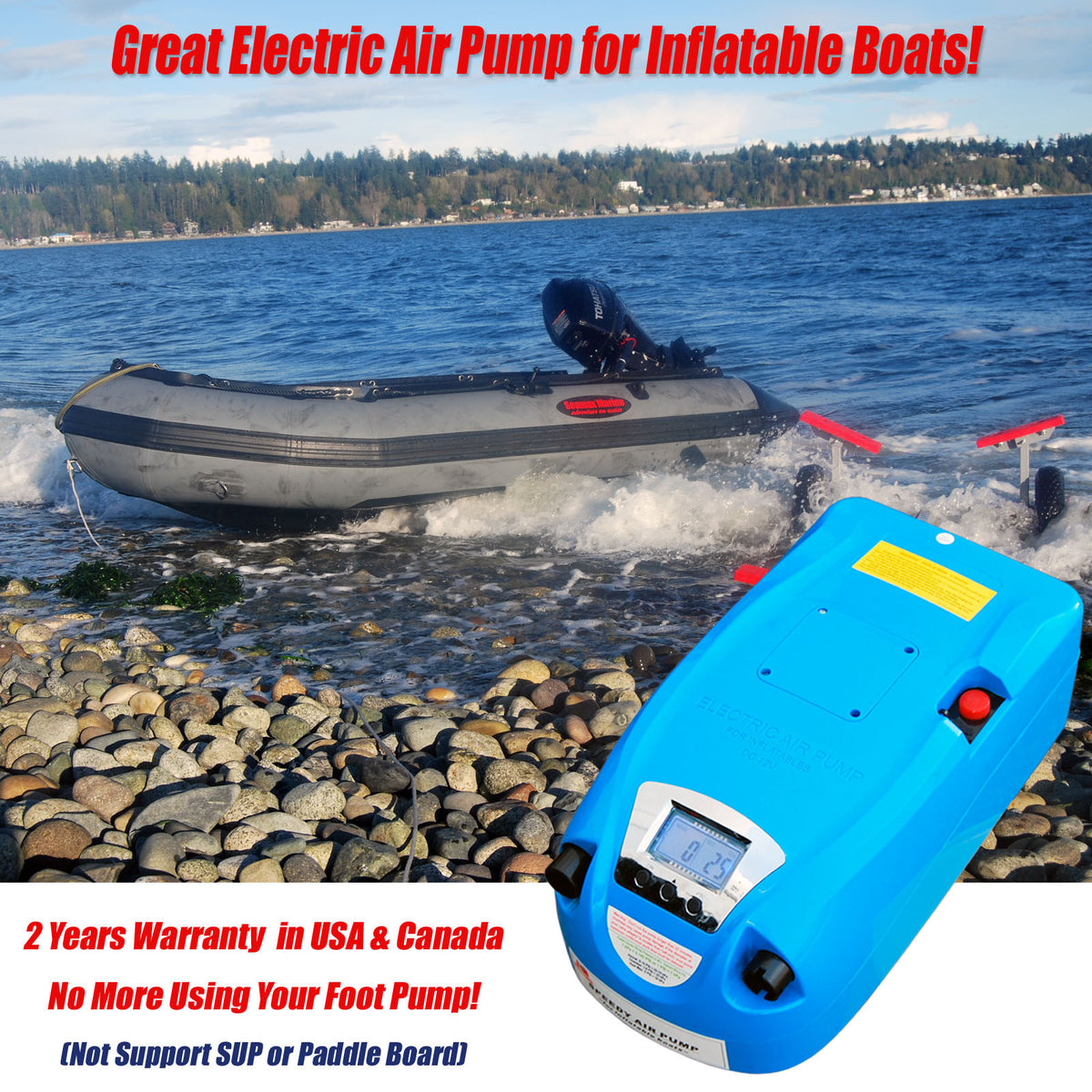 inflatable boat air pumps electric