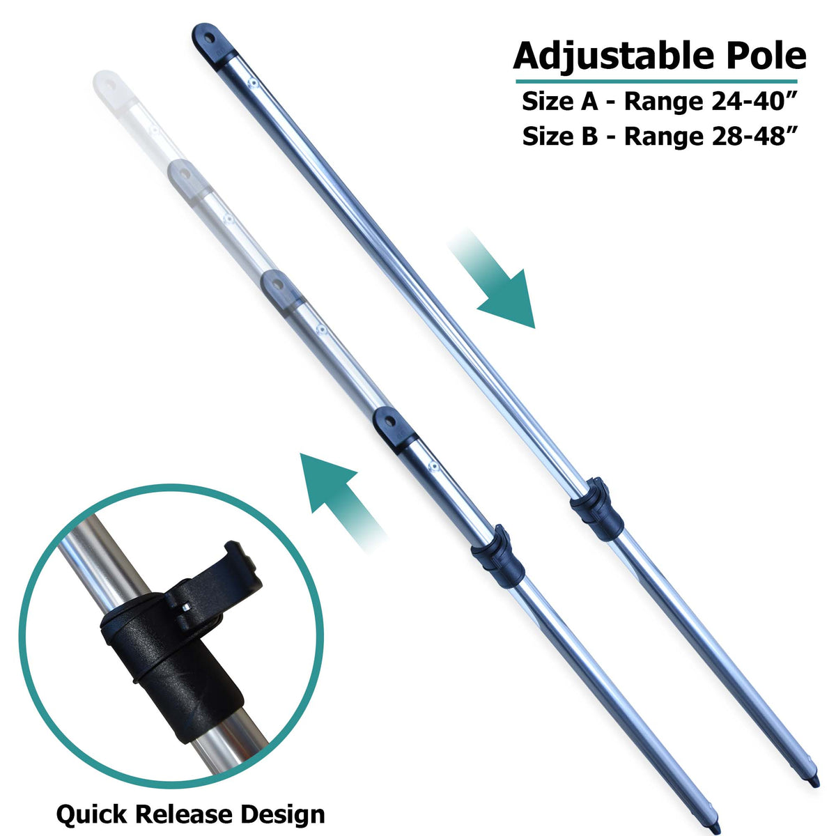 Telescoping Pole (4.5 to 10.8 ft)