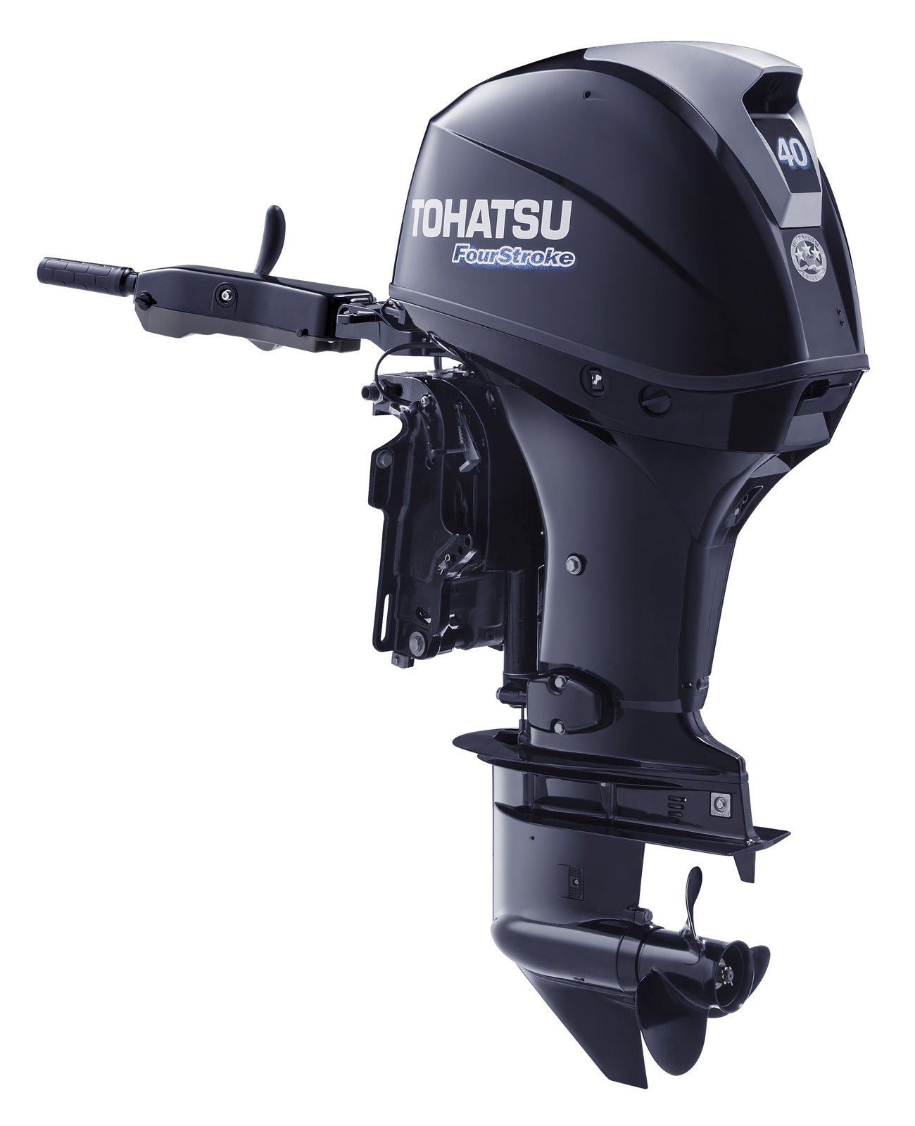 Tohatsu 4 Stroke 40HP  Outboard Motor  Tiller Handle 