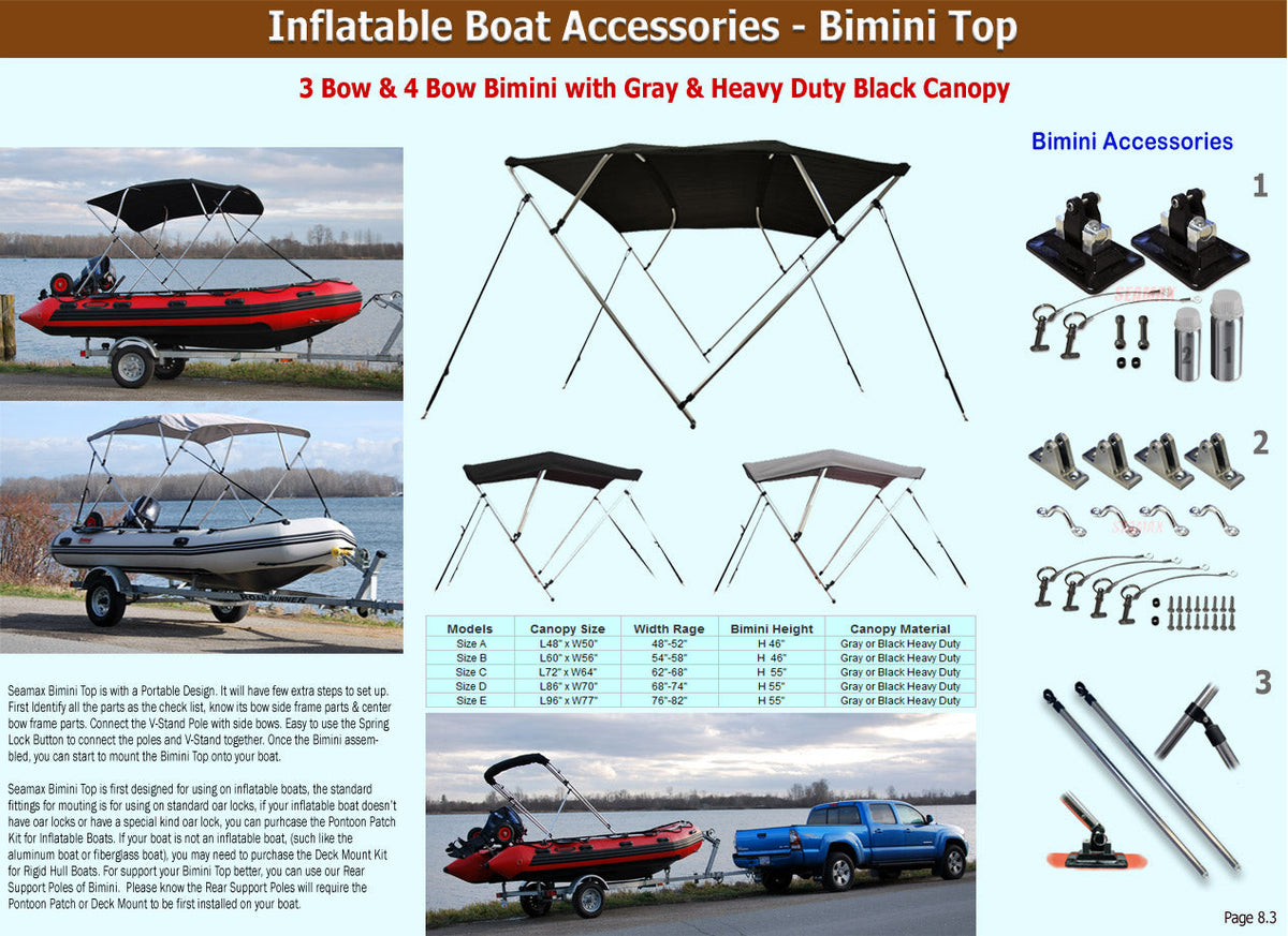 Boat Bimini top mounting hardware - Qingdao Allshine Marine Accessories  Co,.Ltd