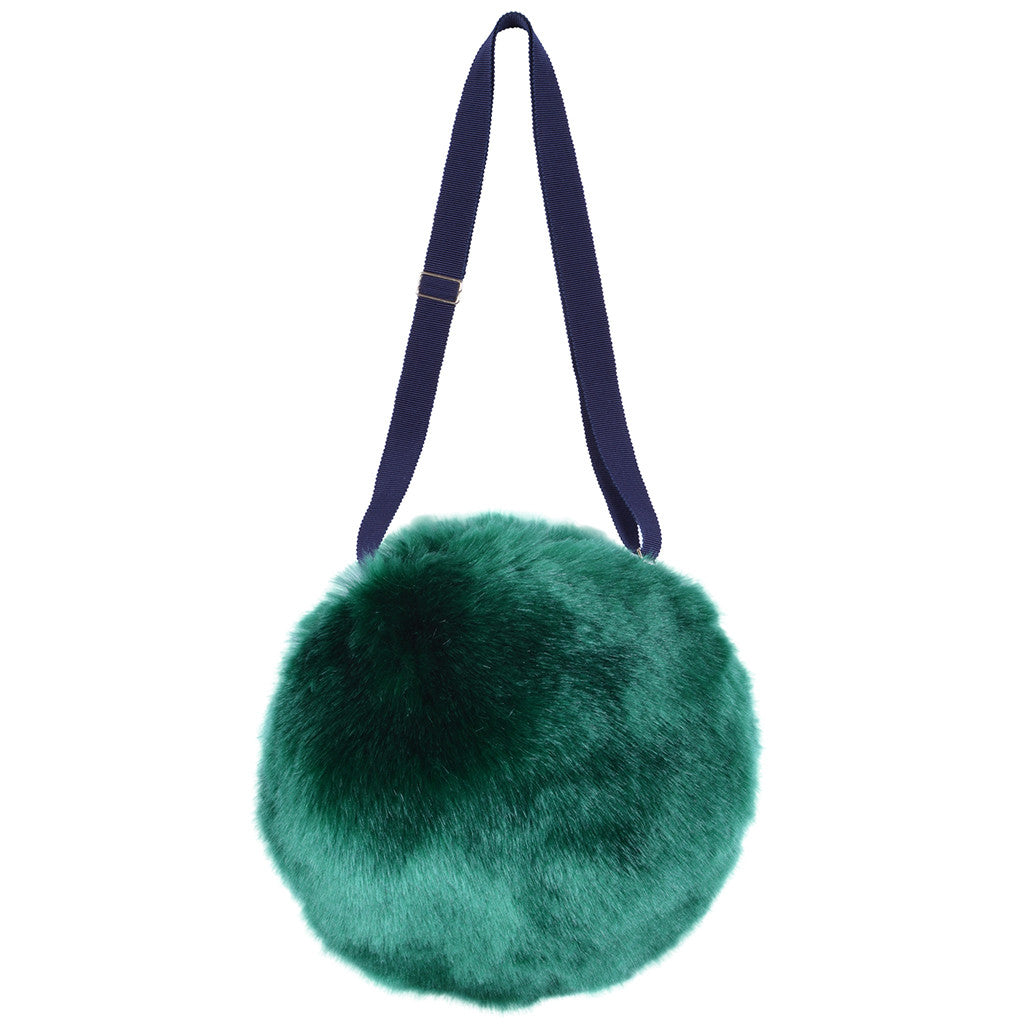 fur pom pom bag