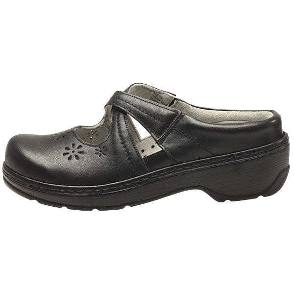 Midnight Comfort - So Comfy Black Leather Clogs
