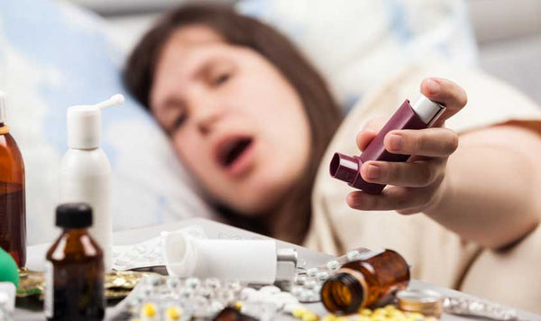 does taking a antihistamine help with nocturnal asthma