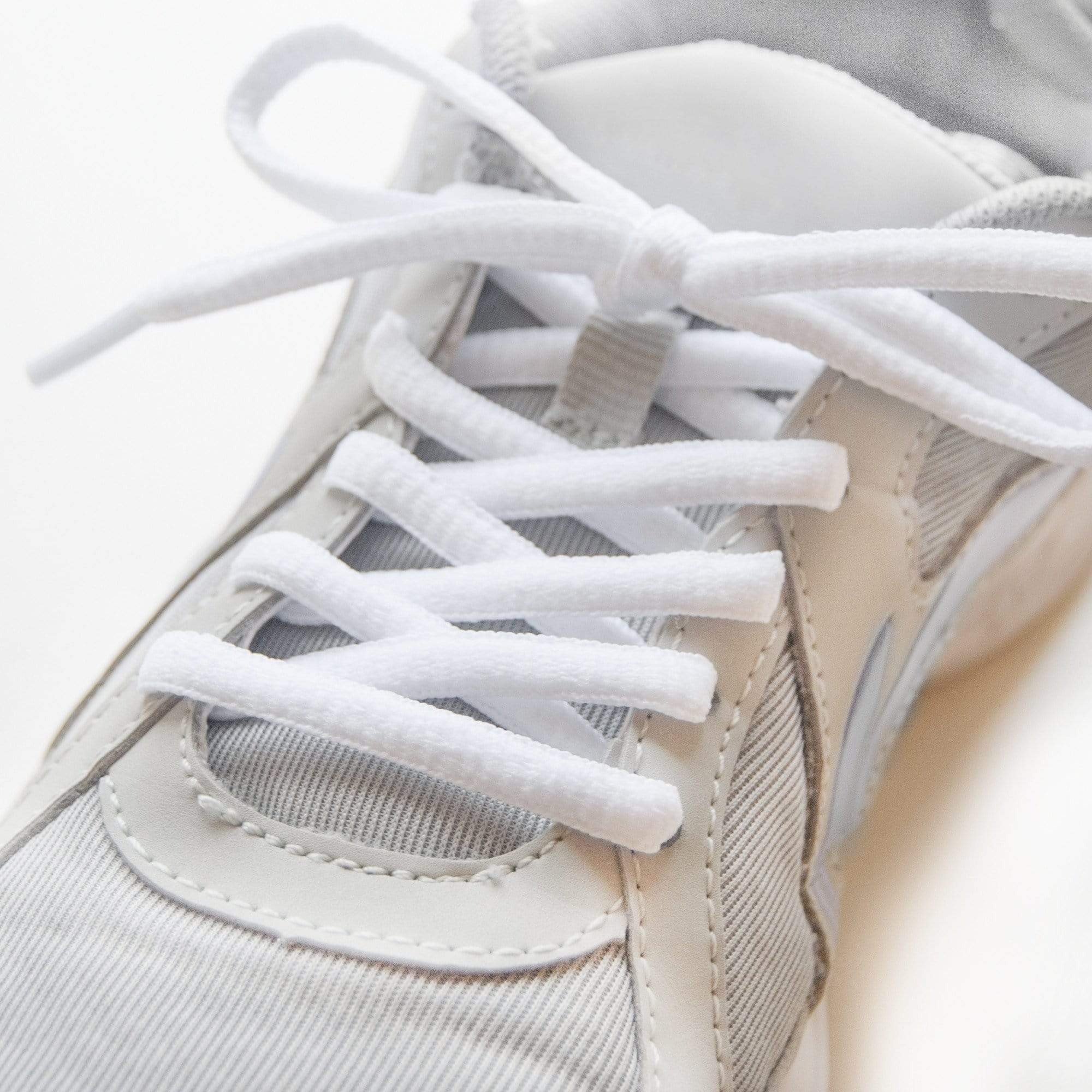 white oval laces