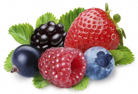berries contain combination of water and fibre