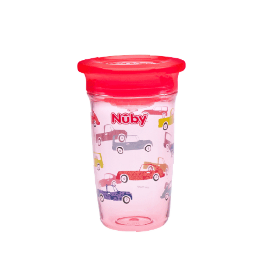 Nuby Tritan No Spill 2 Handle 360 Degree Printed Wonder Cup