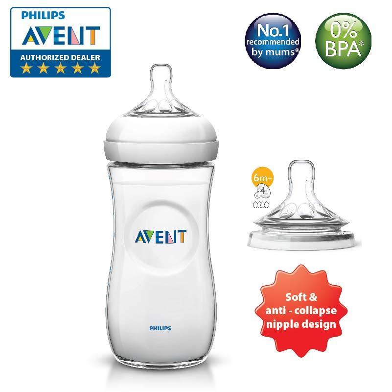 Philips Avent Natural biberon 330ml TRIO - SCF036/37 (6m ) - 3x, Newpharma