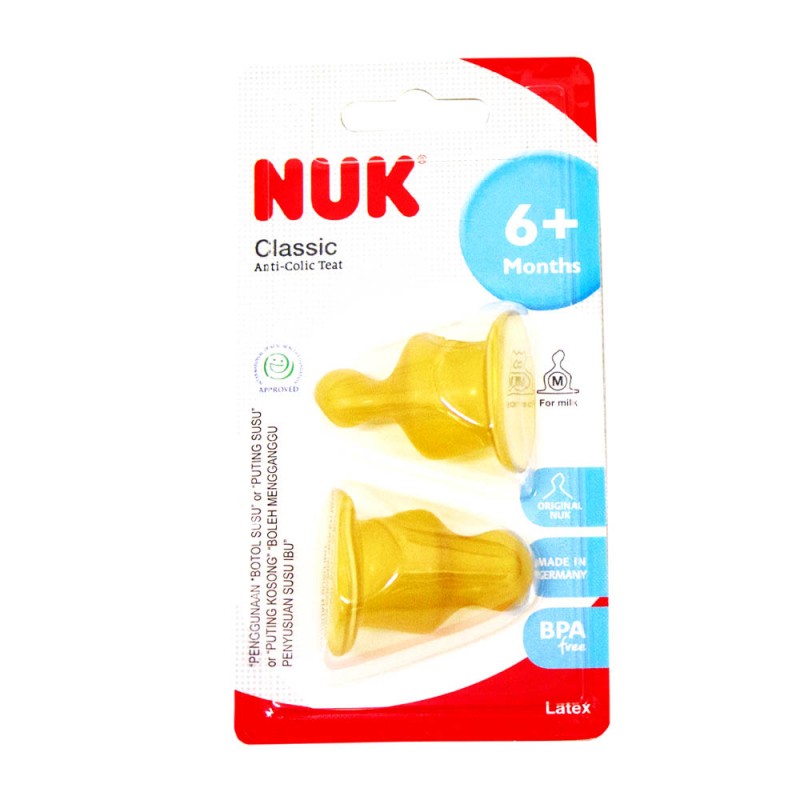 nuk latex teats size 2