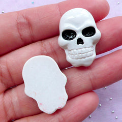 Decoden Skull Cabochons | Creepy Phone Case Decoration | Halloween Sup