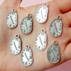 8pcs dark silver tone chiropter charms h3268