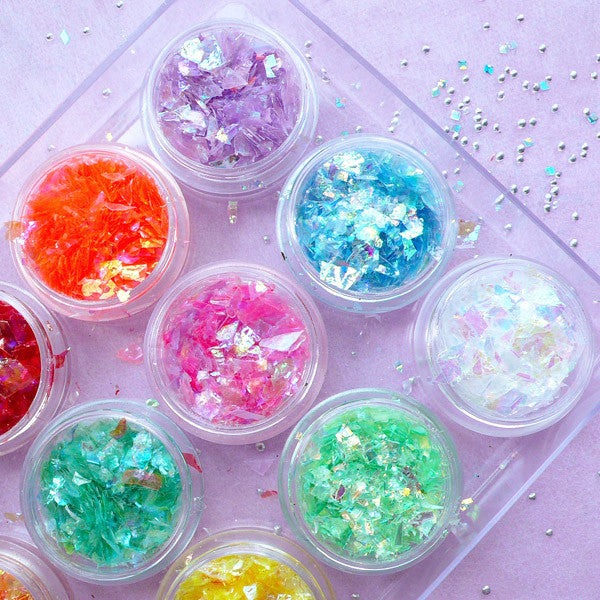 Iridescent Confetti | Translucent and Metallic Glitter Flakes | Irregu ...