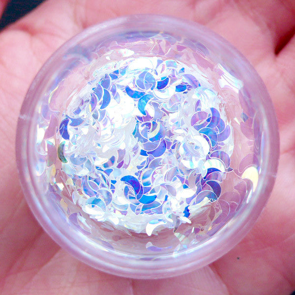 Holographic Moon Confetti | Iridescent Glitter Flakes | Sparkle Cresce ...