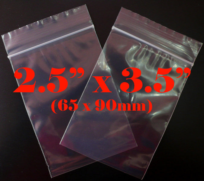 clear plastic zip bags