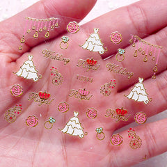 wedding nail stickers