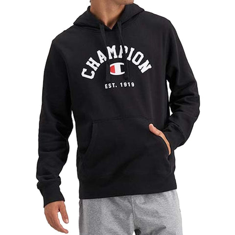 CHAMPION SPS GRAPHIC PRINT HOODIE - BLACK