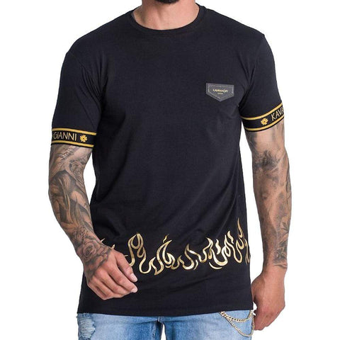 GIANNI KAVANAGH BURNING SUMMER TEE - BLACK