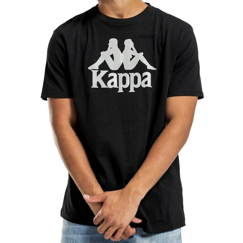 KAPPA AUTHENTIC DRIS TEE - BLACK / REFLECTIVE