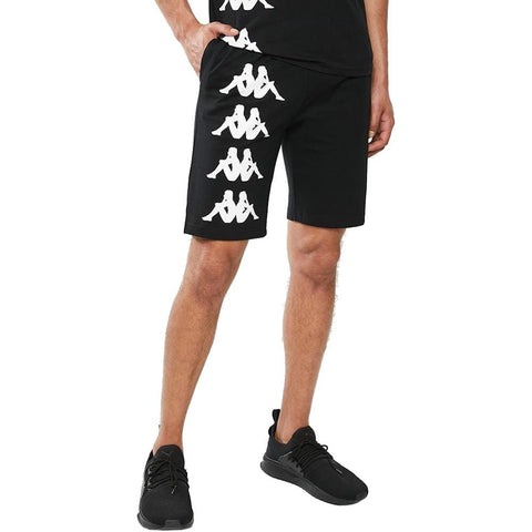 KAPPA AUTHENTIC SYMUL SHORT - BLACK / WHITE