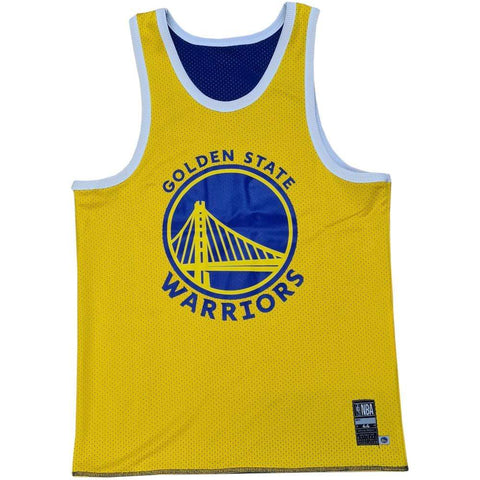 NBA ESSENTIALS TOP OF THE KEY REVERSIBLE TANK GOLDEN STATE WARRIORS STEPHEN CURRY - BLUE / YELLOW