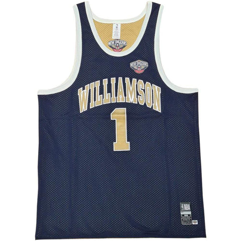 NBA ESSENTIALS TOP OF THE KEY REVERSIBLE TANK NEW ORLEANS PELICANS ZION WILLIAMSON - BLUE / GOLD
