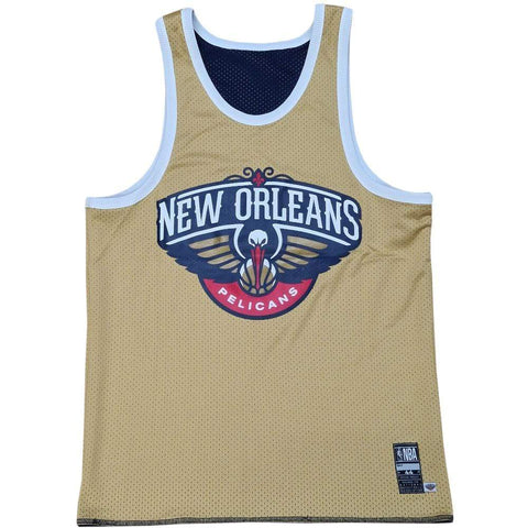 NBA ESSENTIALS TOP OF THE KEY REVERSIBLE TANK NEW ORLEANS PELICANS ZION WILLIAMSON - BLUE / GOLD