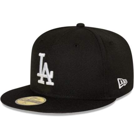 NEW ERA 59FIFTY FITTED CAP LOS ANGELES DODGERS - BLACK / WHITE