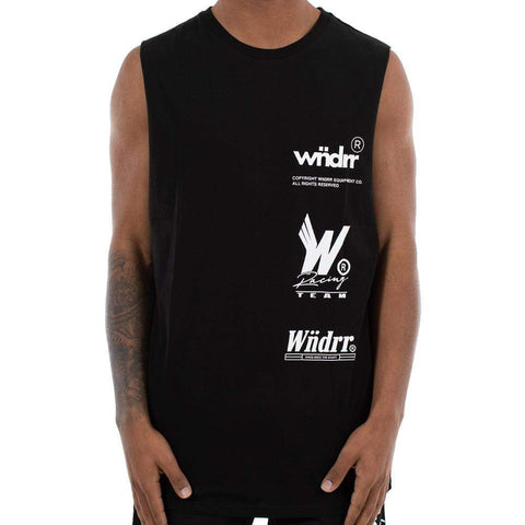 WNDRR ENIGMA MUSCLE TOP - BLACK