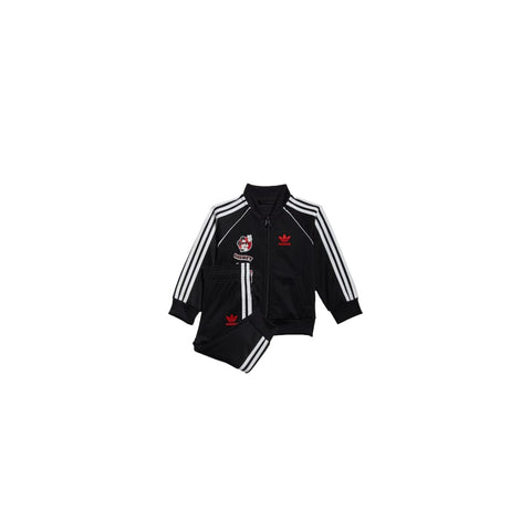 ADIDAS INFANTS DISNEY MICKEY AND FRIENDS SUPERSTAR TRACKSUIT SET - BLACK