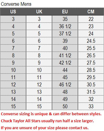 Clothing Size Guide | Footwear Size Guide