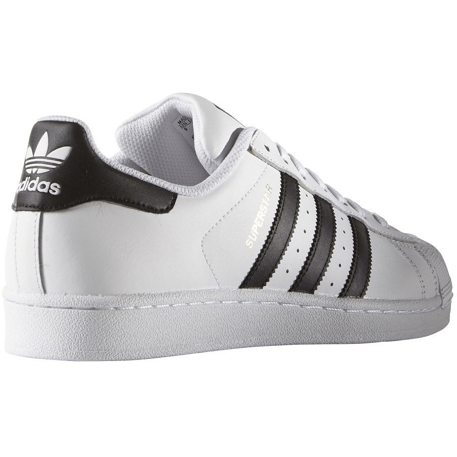 adidas superstar white and black