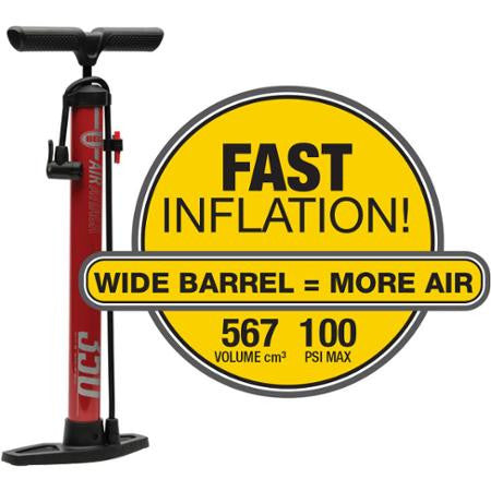 bell high volume floor pump